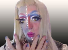 Pic of Beautiful Transgender Girl Modeling Alien Serving Girl